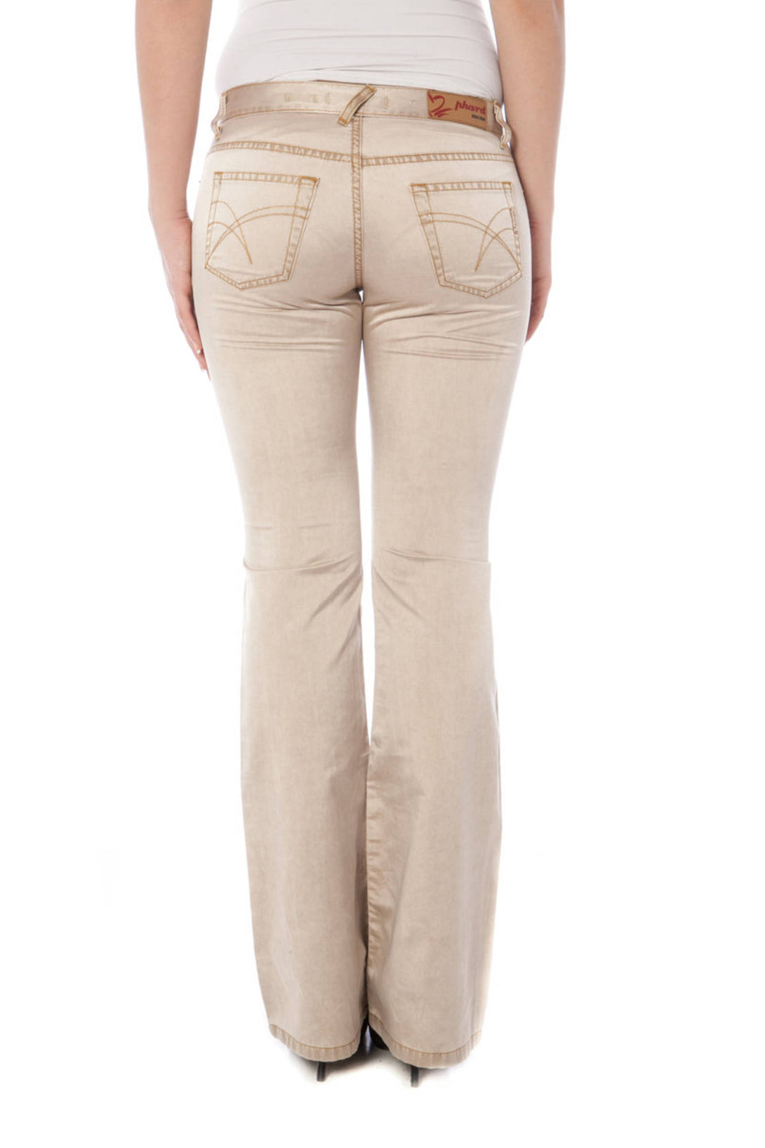 Phard Pantalons Femme Beige - stylesgateway