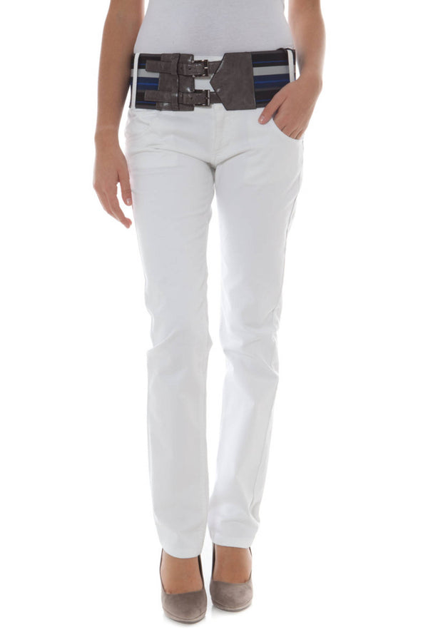 Phard Pantalons Femme Blanc - stylesgateway