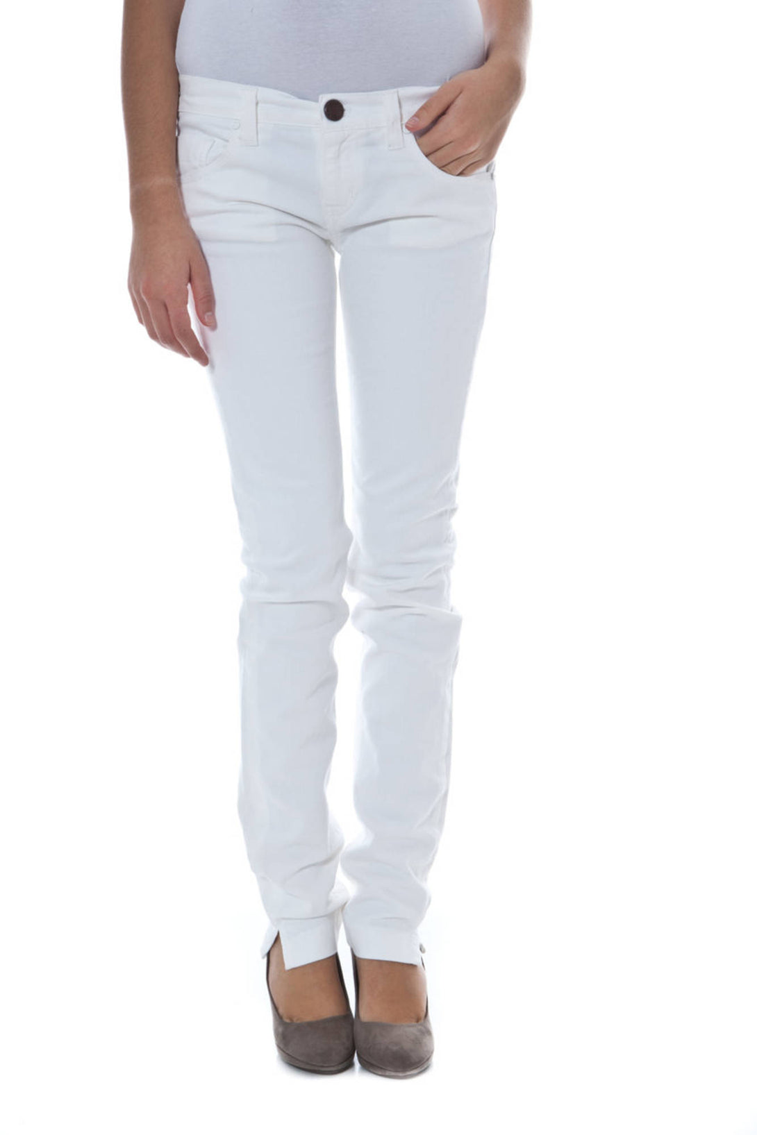 Phard Pantalons Femme Blanc - stylesgateway