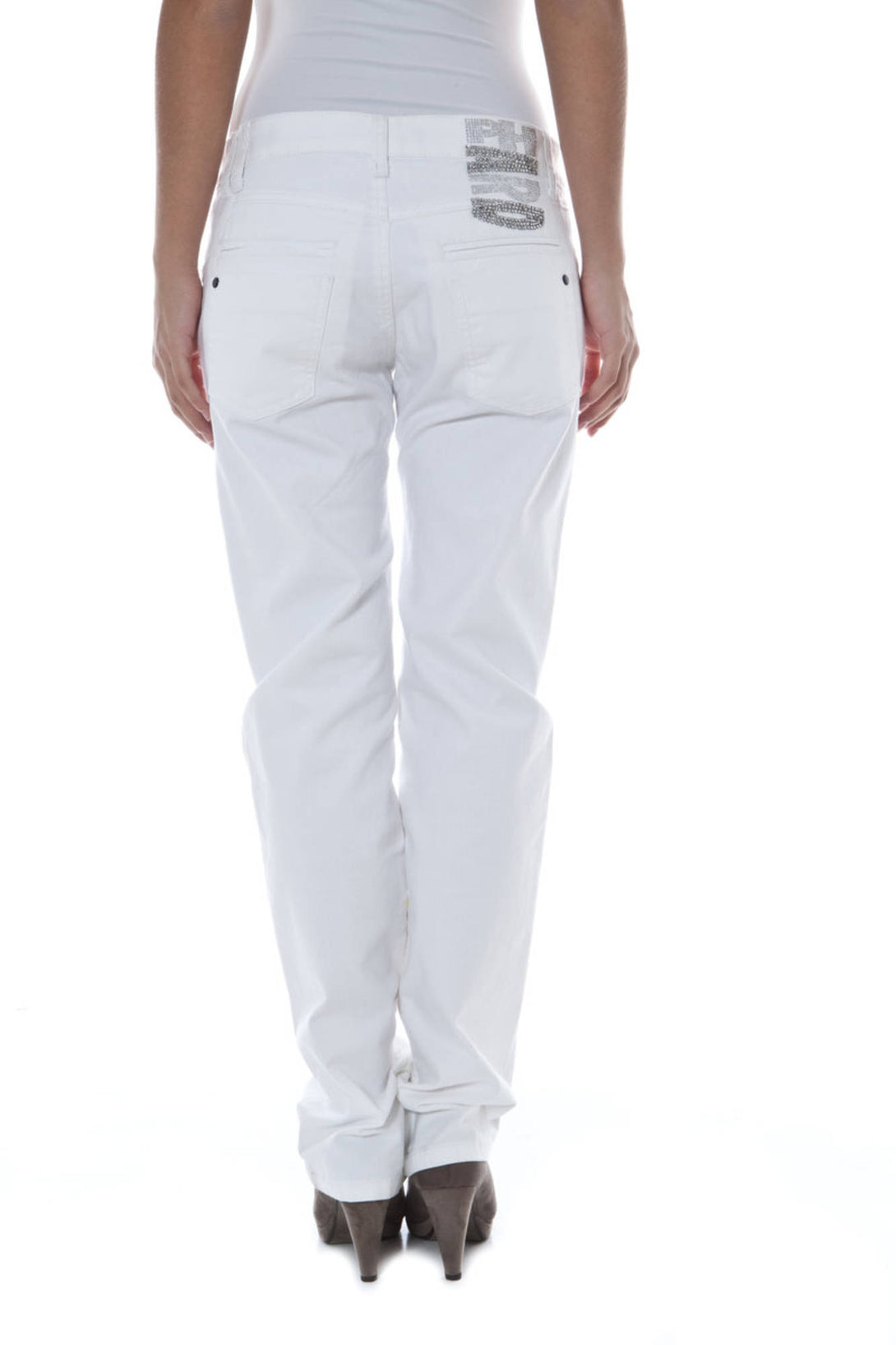 Phard Pantalons Femme Blanc - stylesgateway