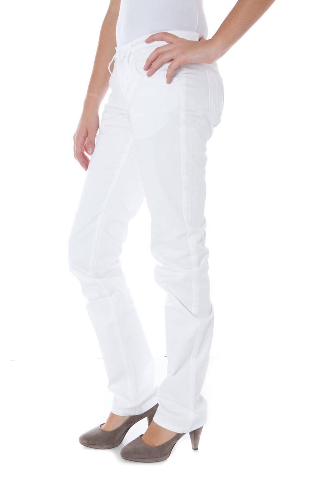 Phard Pantalons Femme Blanc - stylesgateway