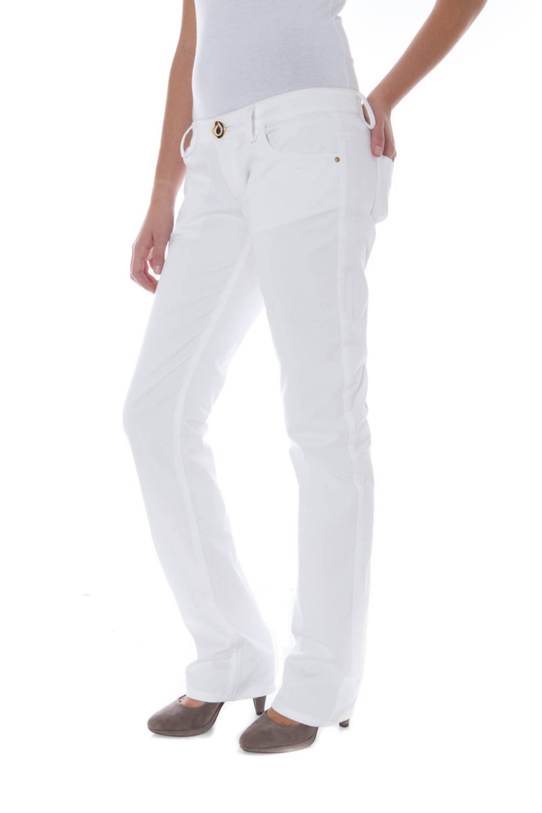 Phard Pantalons Femme Blanc - stylesgateway