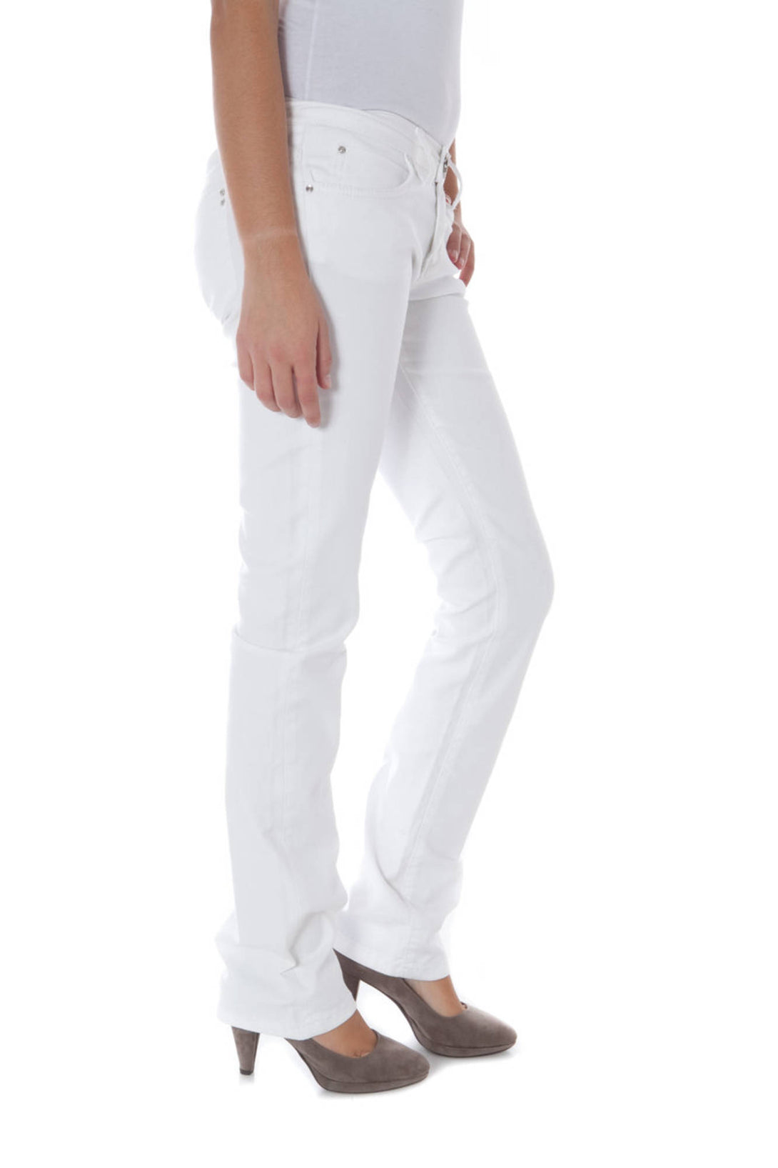Phard Pantalons Femme Blanc - stylesgateway