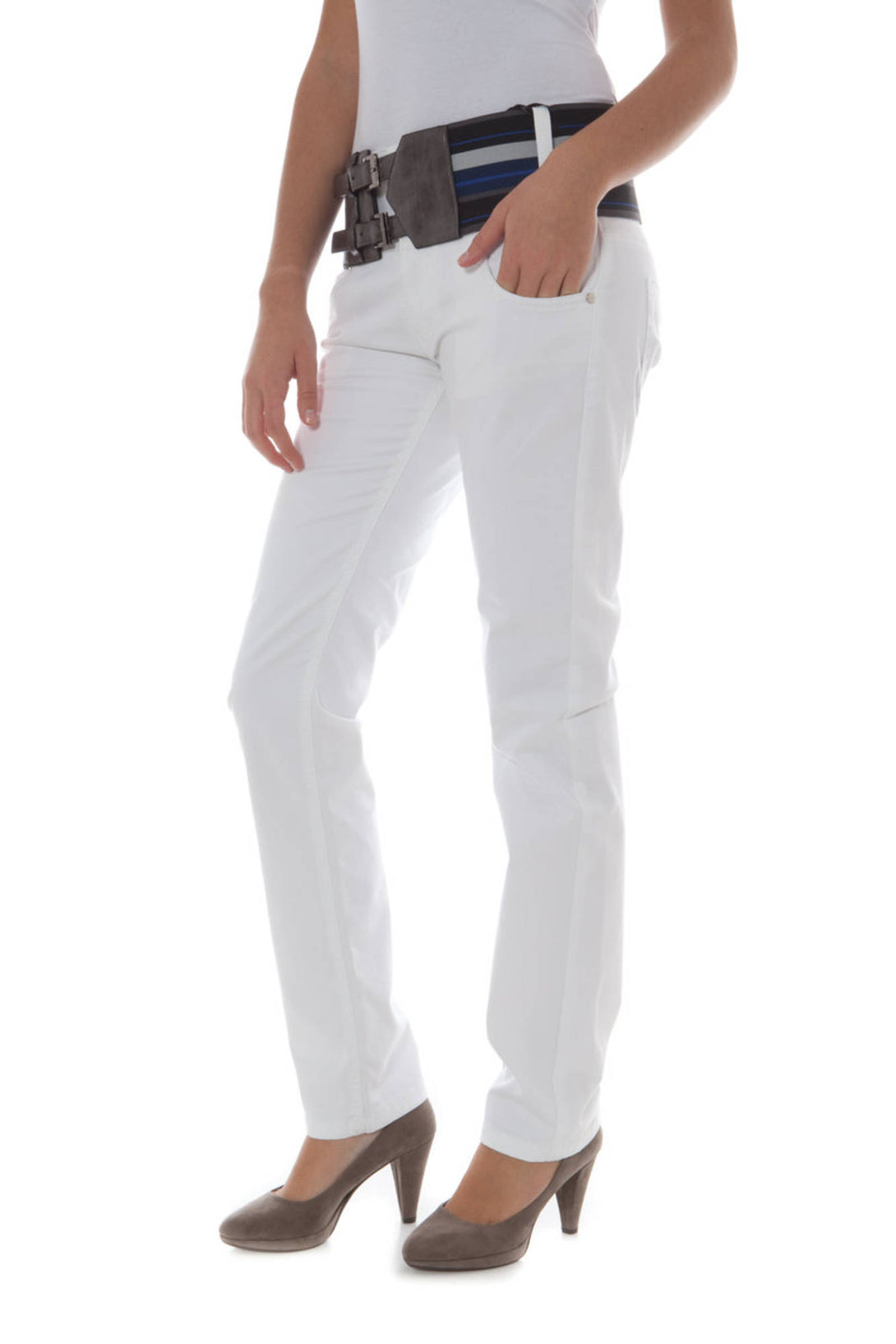 Phard Pantalons Femme Blanc - stylesgateway