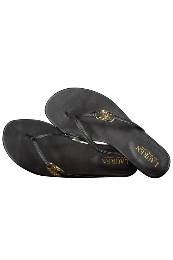 Ralph Lauren Chaussons Femme Noir - stylesgateway