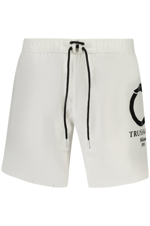 Trussardi Beachwear Homme Blanc - stylesgateway