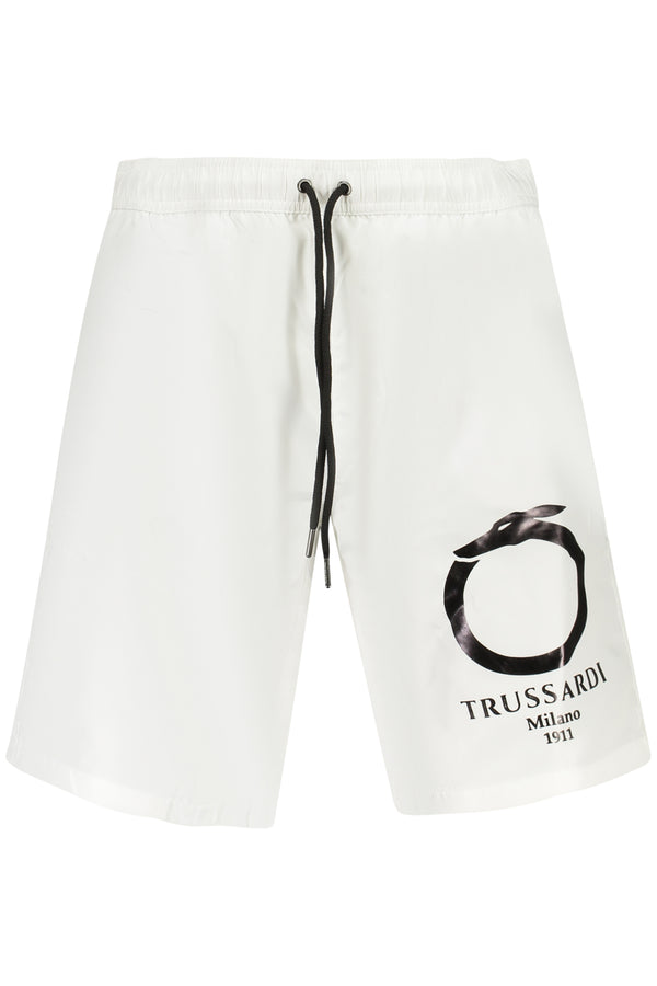 pantalon court blanc pour homme trussardi