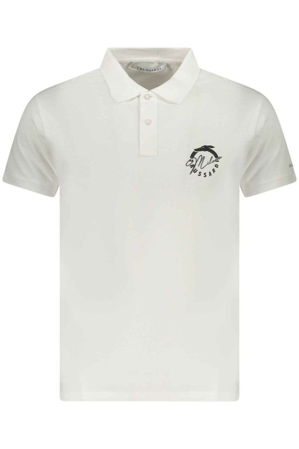 Trussardi Polo Homme Blanc - stylesgateway