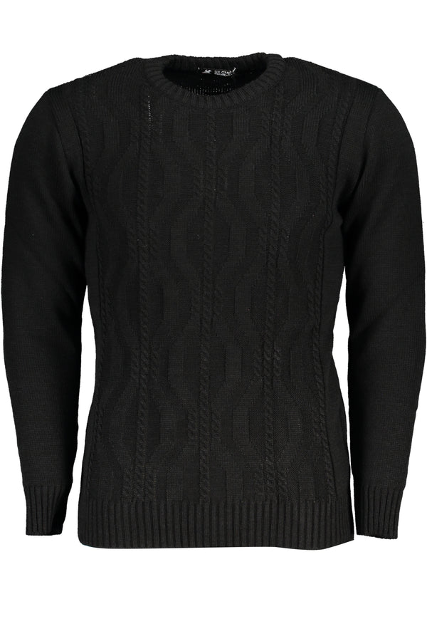 U S Grand Polo Sweaters Homme Noir - stylesgateway