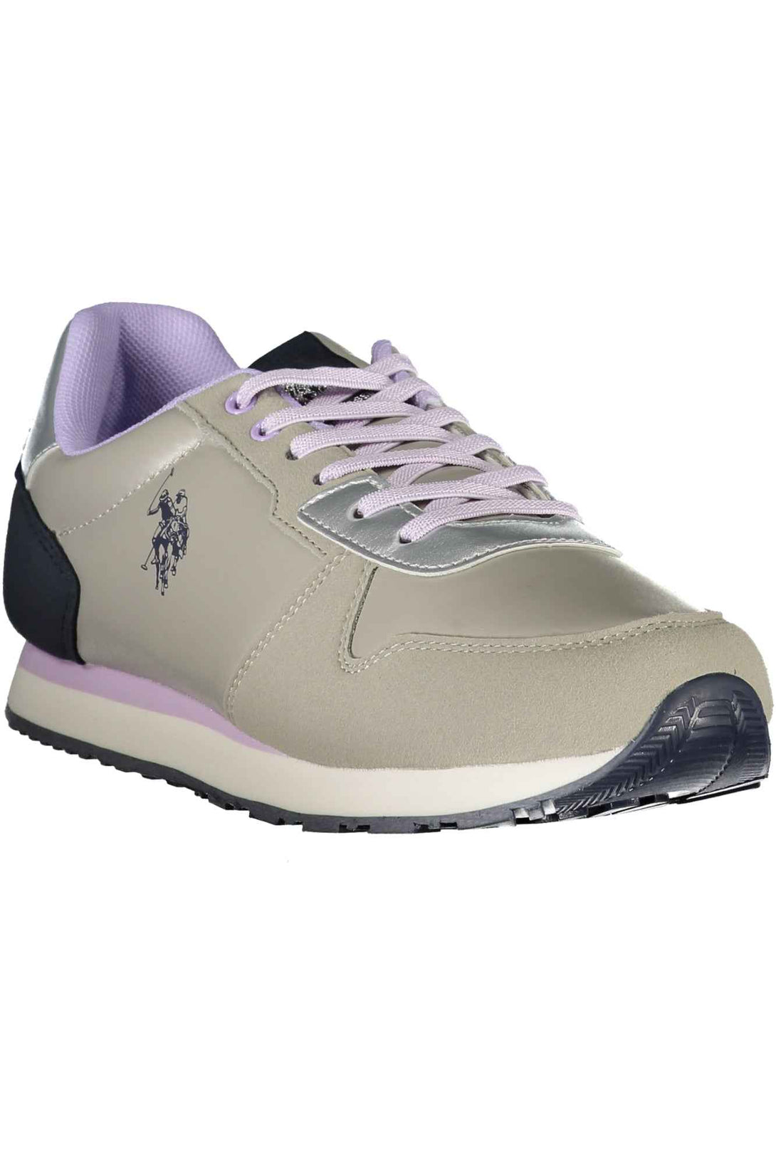 U S Polo Assn Baskets Femme Argent - stylesgateway