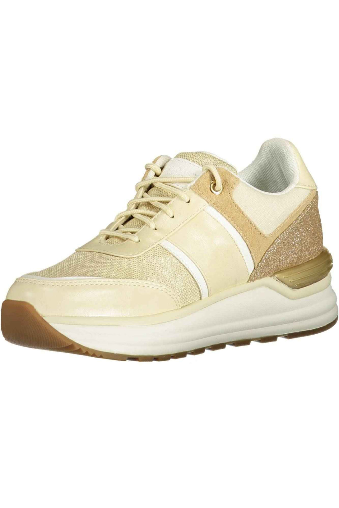 U S Polo Assn Baskets Femme Beige - stylesgateway