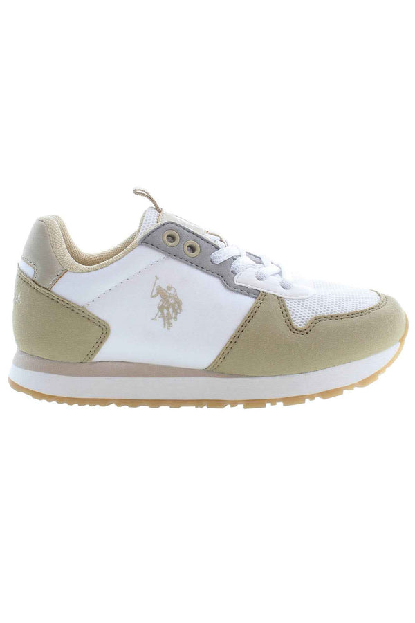 U S Polo Best Price Baskets Fille Beige - stylesgateway
