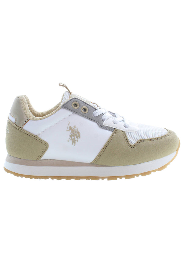 U S Polo Best Price Baskets Fille Beige - stylesgateway