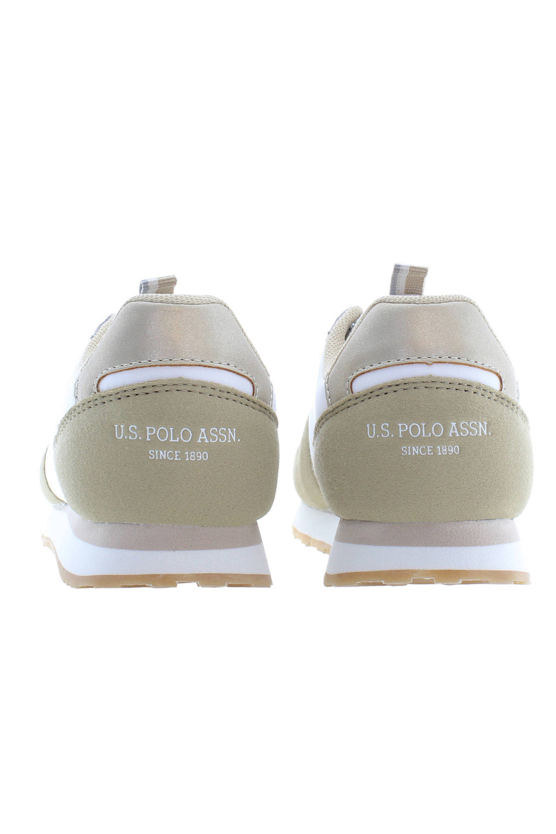 U S Polo Best Price Baskets Fille Beige - stylesgateway