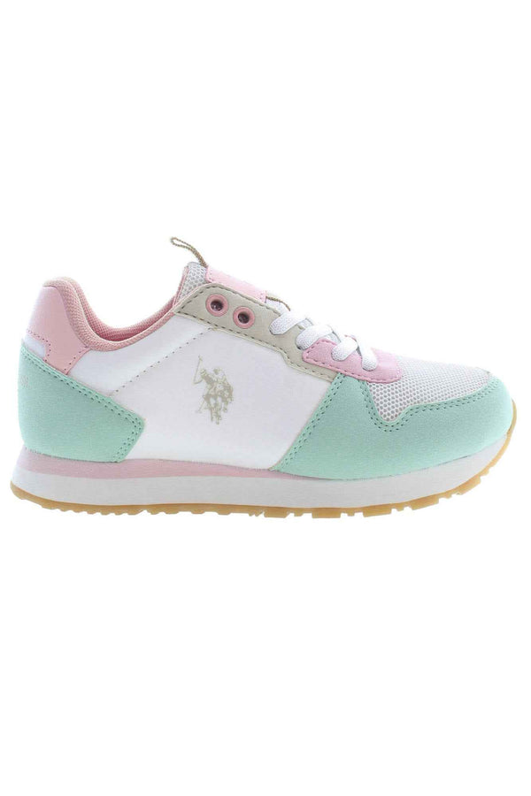 U S Polo Best Price Baskets Fille Blanc - stylesgateway