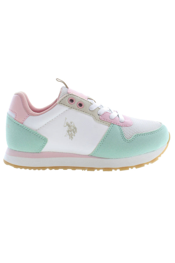 U S Polo Best Price Baskets Fille Blanc - stylesgateway