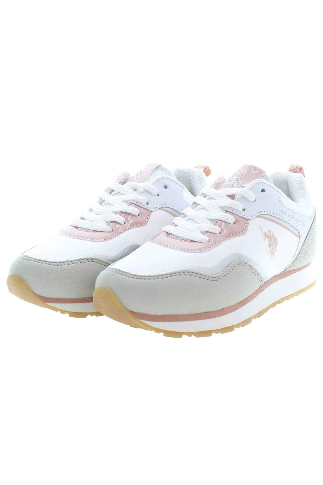 U S Polo Best Price Baskets Fille Blanc - stylesgateway
