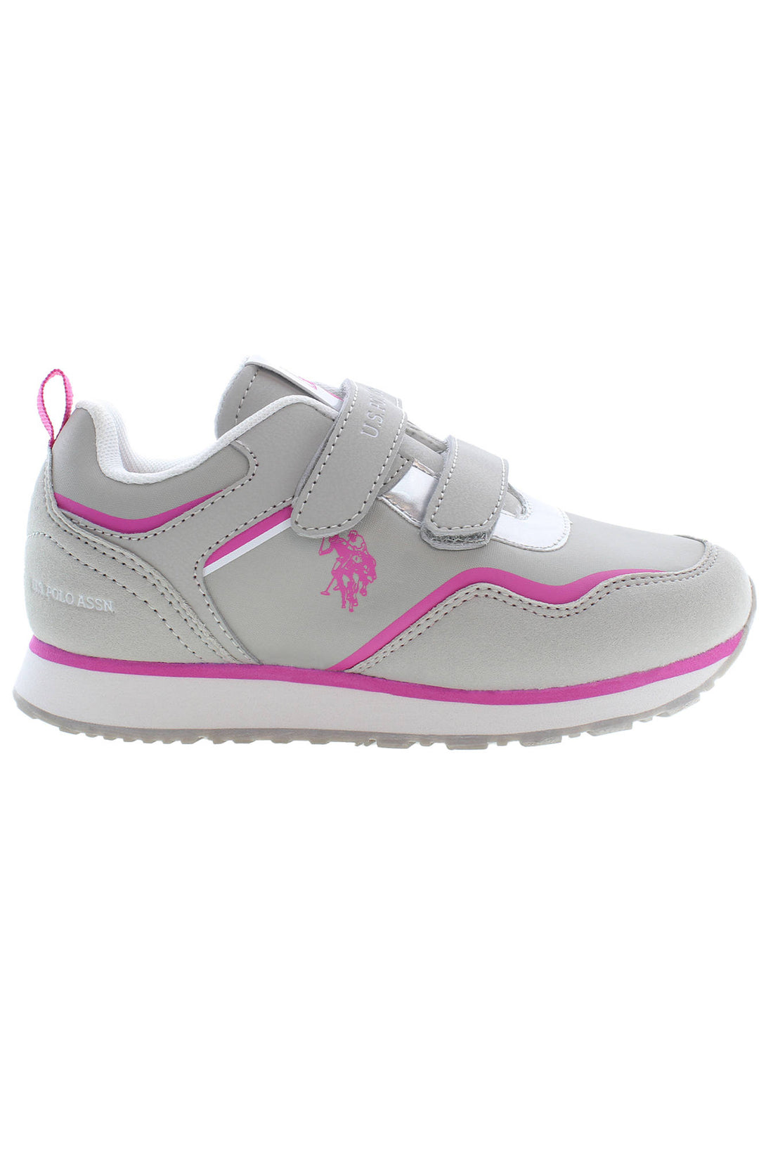 U S Polo Best Price Baskets Fille Gris - stylesgateway