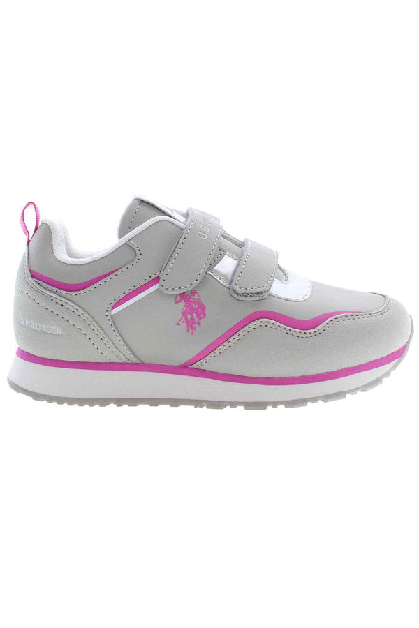 U S Polo Best Price Baskets Fille Gris - stylesgateway