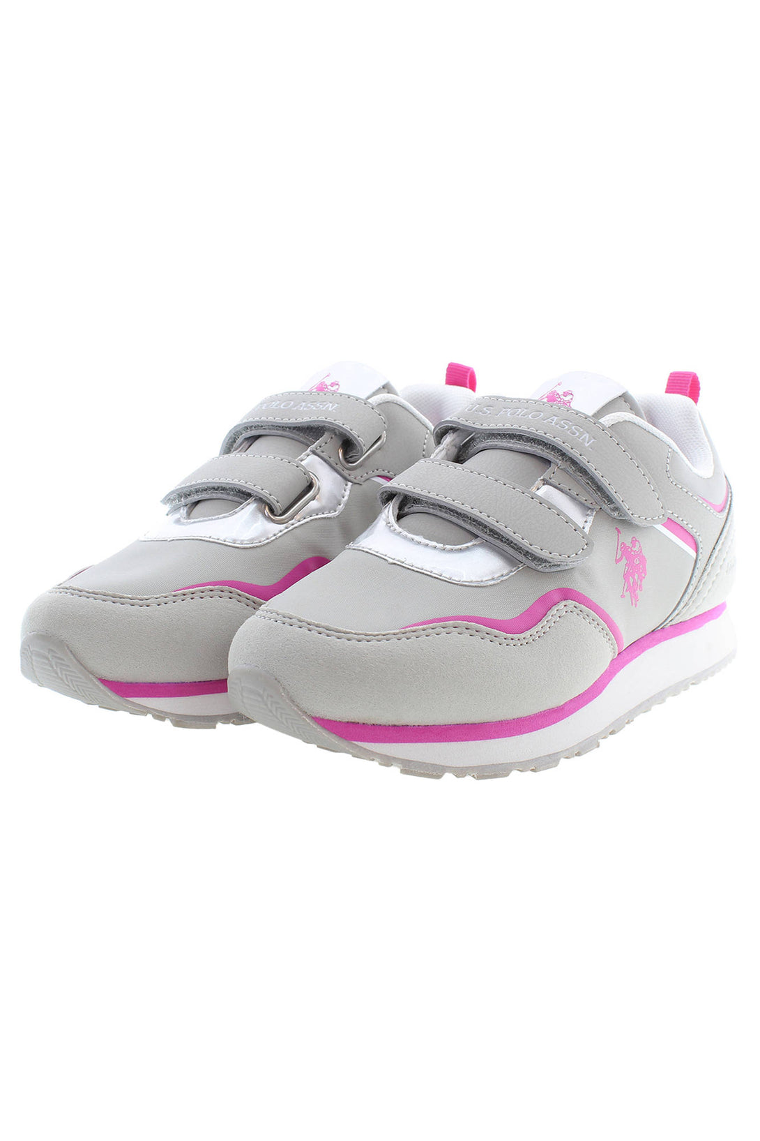 U S Polo Best Price Baskets Fille Gris - stylesgateway