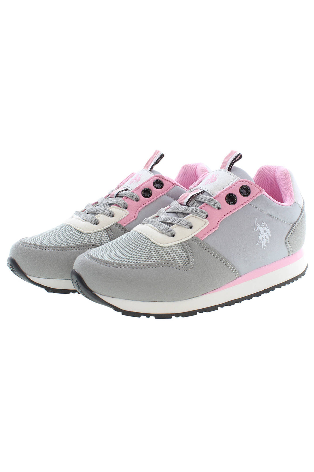 U S Polo Best Price Baskets Fille Gris - stylesgateway