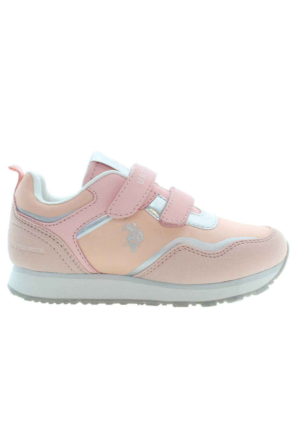 U S Polo Best Price Baskets Fille Rose - stylesgateway