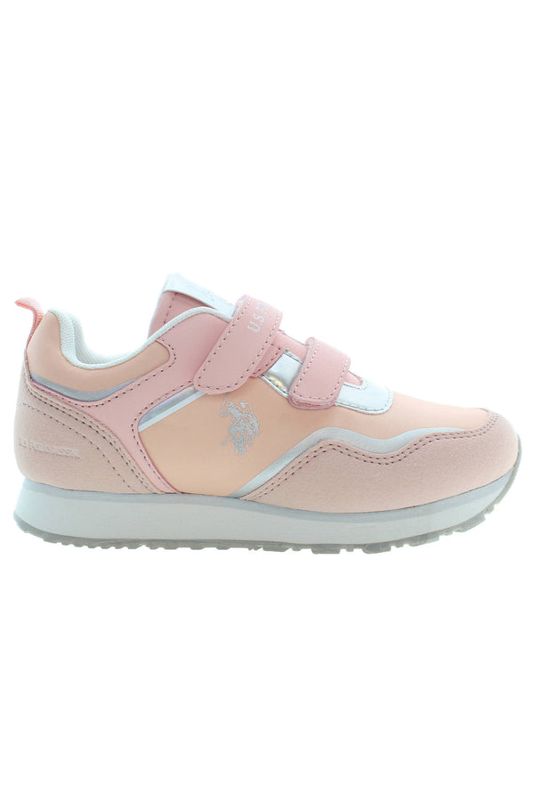 U S Polo Best Price Baskets Fille Rose - stylesgateway