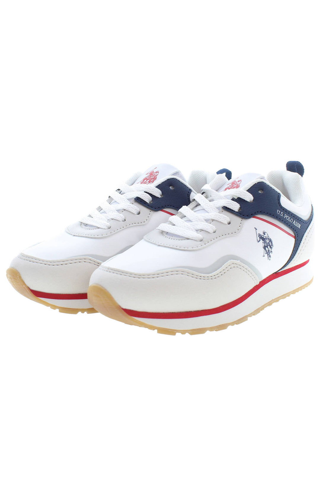 U S Polo Best Price Baskets Garçon Blanc - stylesgateway