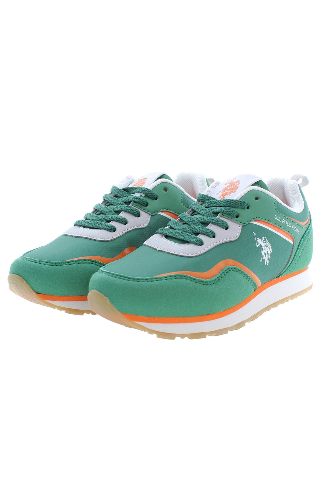 U S Polo Best Price Baskets Garçon Vert - stylesgateway