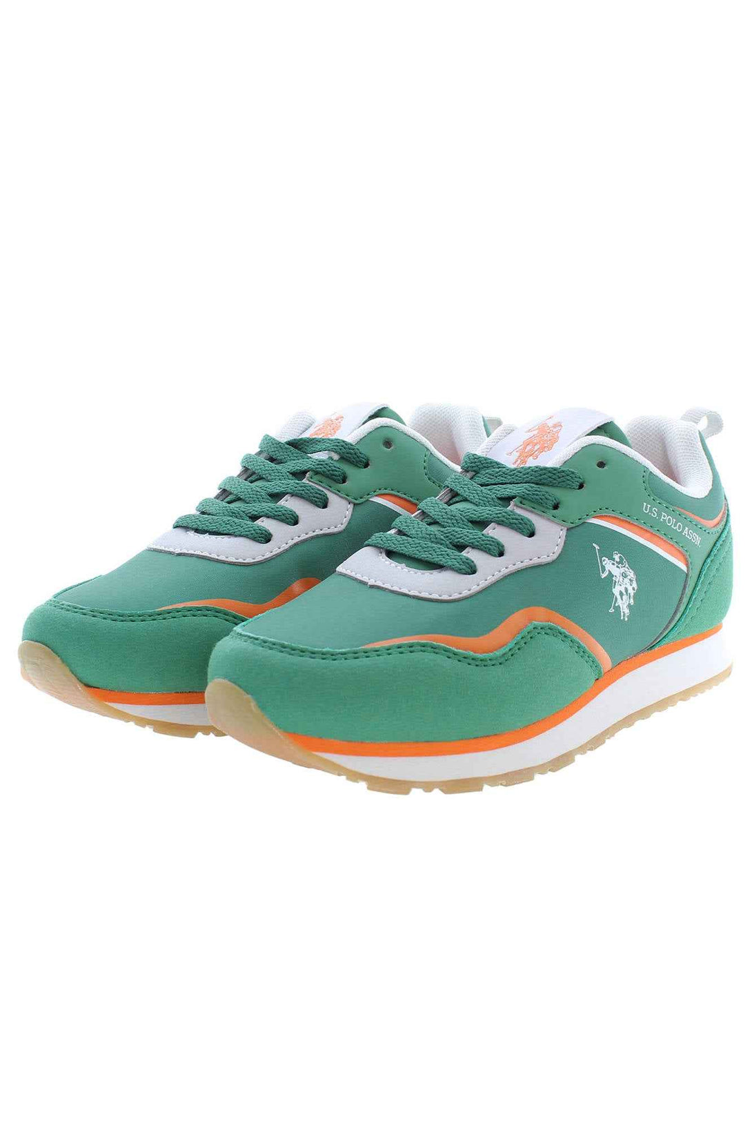 U S Polo Best Price Baskets Garçon Vert - stylesgateway