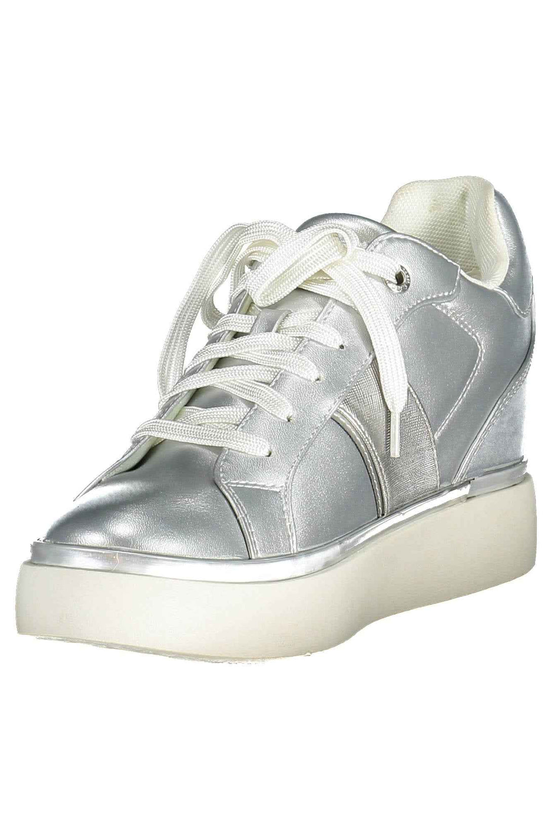 U S Polo Best Price Baskets Femme Argent - stylesgateway