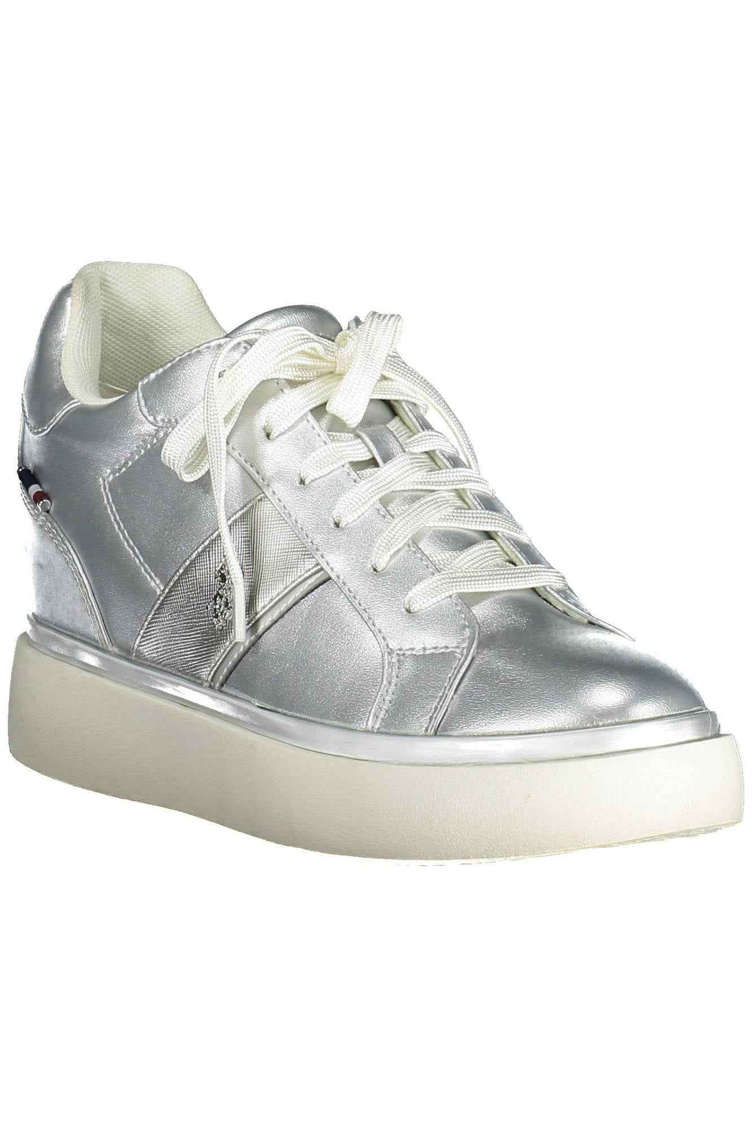 U S Polo Best Price Baskets Femme Argent - stylesgateway