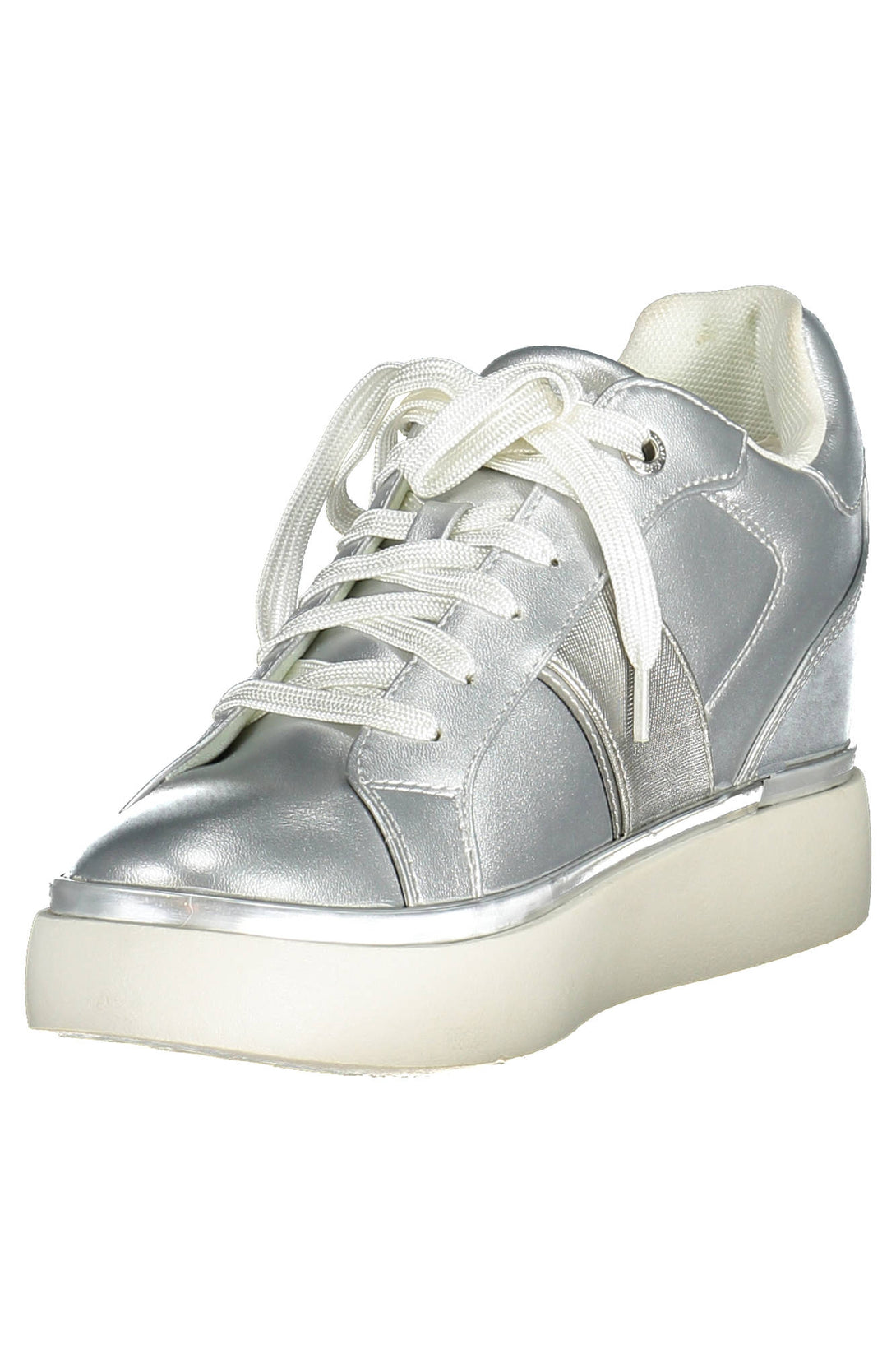 U S Polo Best Price Baskets Femme Argent - stylesgateway