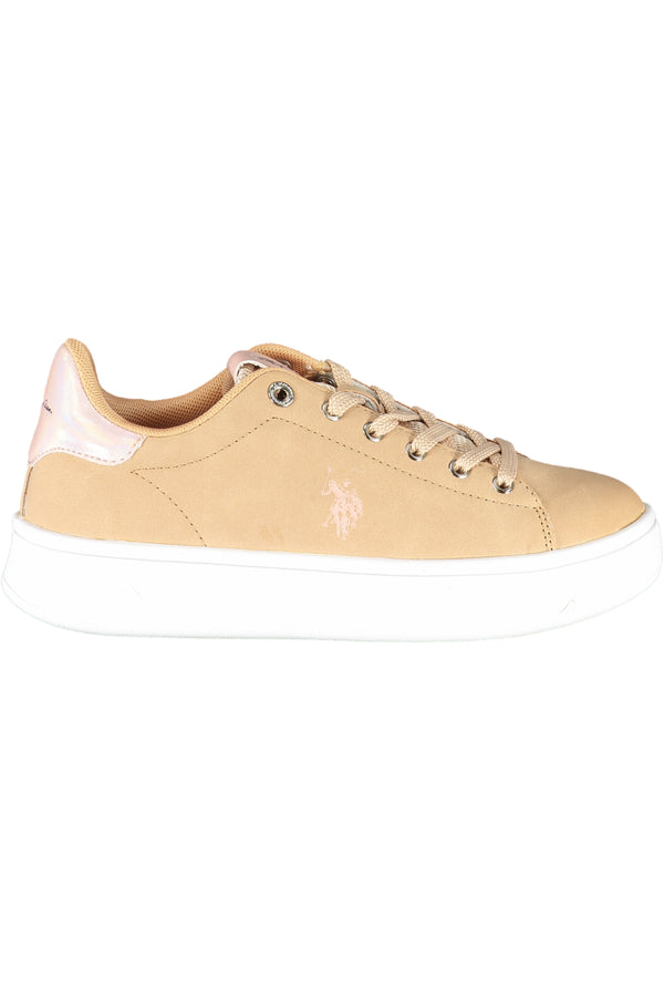 U S Polo Best Price Baskets Femme Beige - stylesgateway