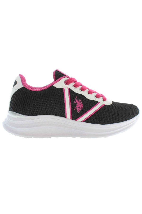 U S Polo Best Price Baskets Femme Noir - stylesgateway