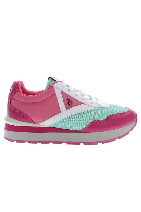 U S Polo Best Price Baskets Femme Rose - stylesgateway