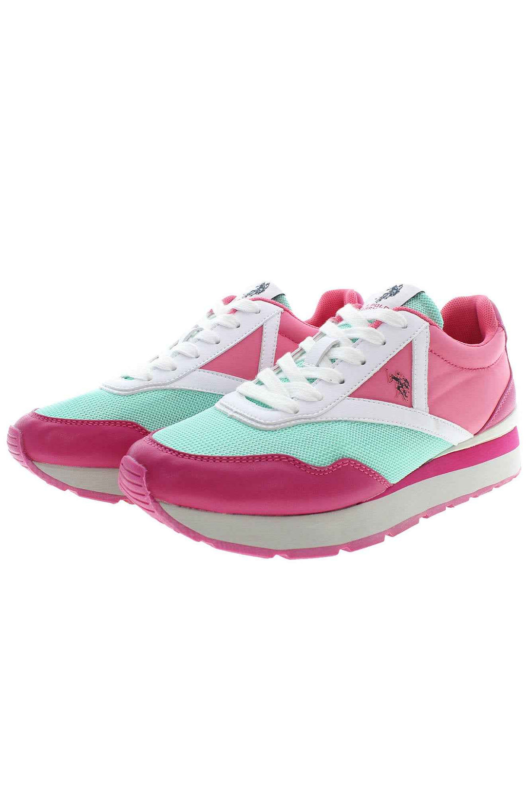 U S Polo Best Price Baskets Femme Rose - stylesgateway