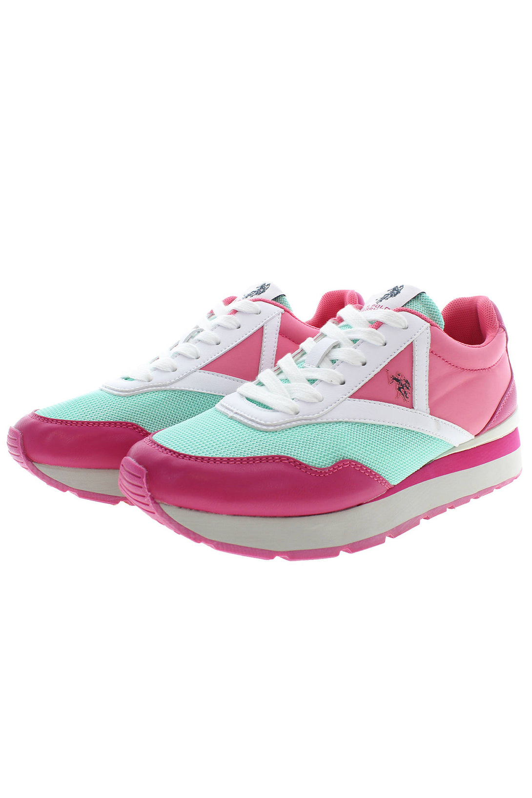 U S Polo Best Price Baskets Femme Rose - stylesgateway