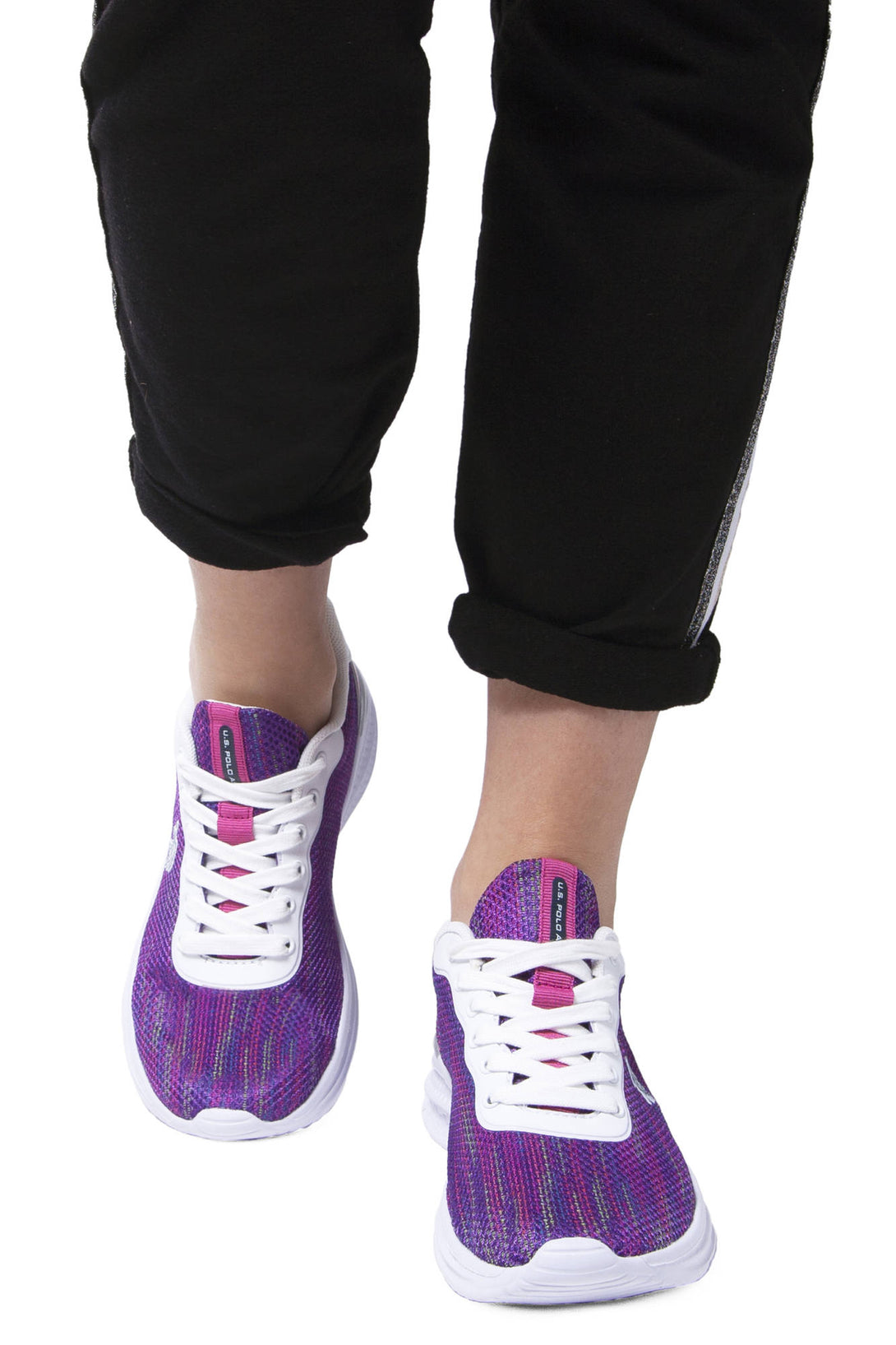 U S Polo Best Price Baskets Femme Violet - stylesgateway