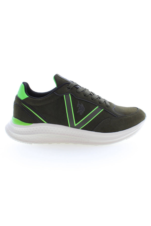 U S Polo Best Price Baskets Homme Vert - stylesgateway