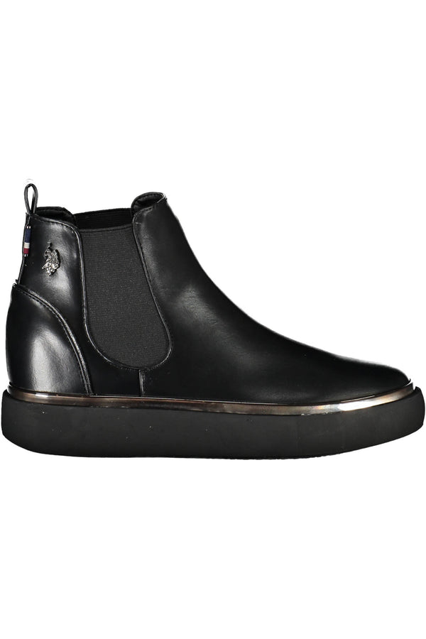 U S Polo Best Price Bottines Femme Noir - stylesgateway