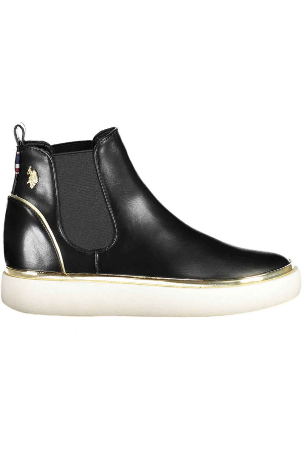 U S Polo Best Price Bottines Femme Noir - stylesgateway