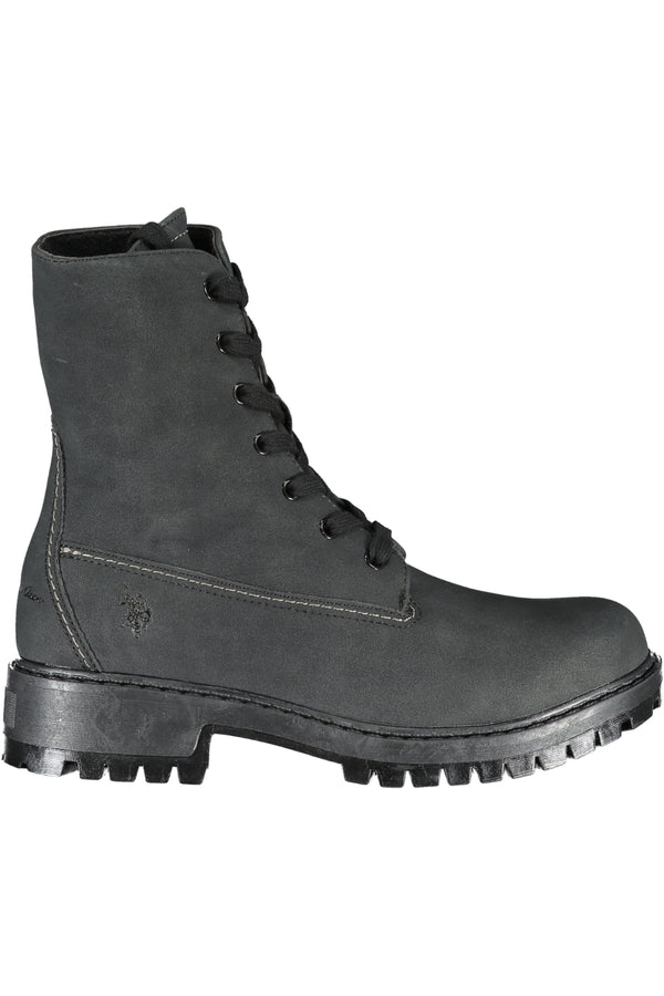 U S Polo Best Price Bottines Femme Noir - stylesgateway