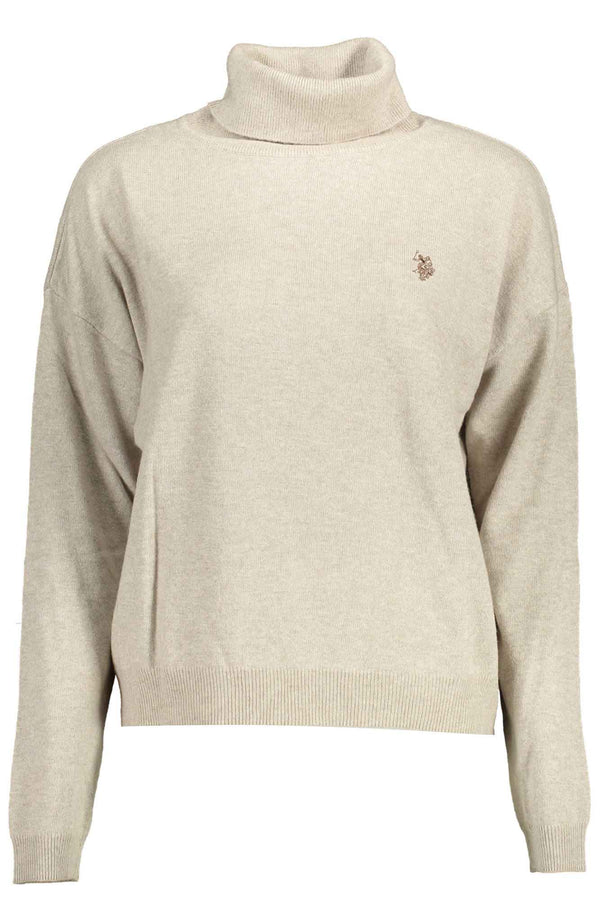 U S Polo Sweaters Femme Beige - stylesgateway
