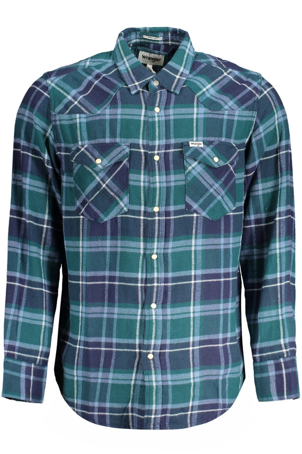 Wrangler Chemises Homme Vert - stylesgateway